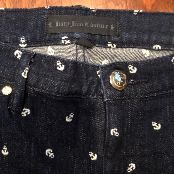 Juicy Couture Nautical anchor embroidered jeans 29 - Picture 3 of 6